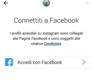 Instagram connettiti a Facebook