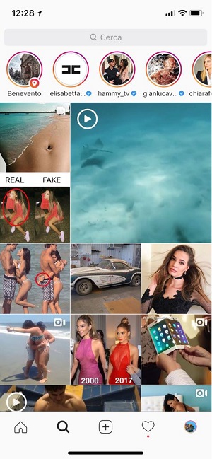 Instagram sezione esplora